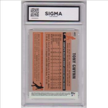 Graded Sigma Gem Mint 10 - Tony Gwynn 2006 Topps Rookie Of The Week #22 Card