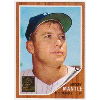 Mickey Mantle 1962 Topps #200 Commemorative Card - 1996 Topps #12 of 19 Insert Card