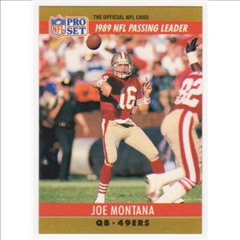 Error - JOE MONTANA 1990 Pro Set Wrong Back - HOFer