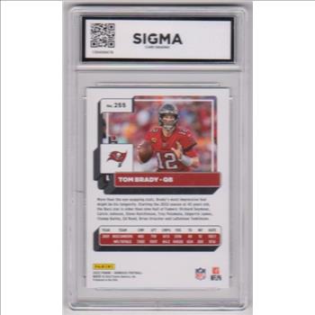 Graded Sigma Mint 9 - Tom Brady 2022 Donruss #255 Card