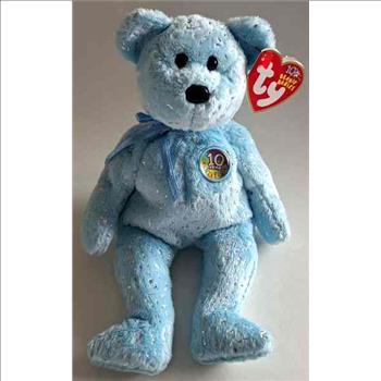 2002 Ty Beanie Baby DECADE THE BEAR - With Original Tags