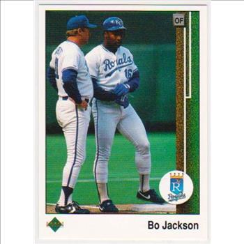 Error - 1989 Upper Deck Bo Jackson Double Back Error