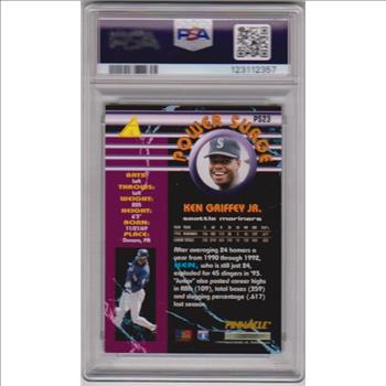 Graded PSA Mint 9 - Ken Griffey, Jr. 1994 Pinnacle Power Surge #PS23 Card