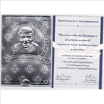 1993 Legendary Foils Jerry Lucas Sculpted Card With COA