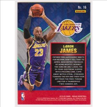 Lebron James 2019-20 Panini Mosaic #16 Card