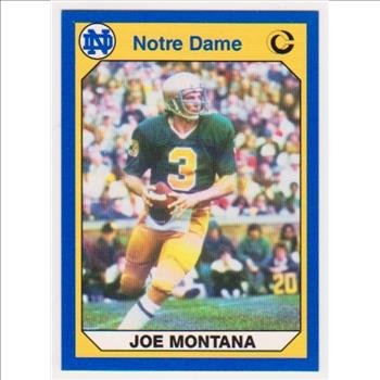 Joe Montana 1990 Notre Dame #40 Collegiate Collection Card