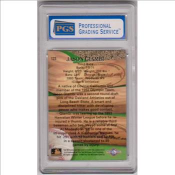 Graded Mint 9 Rookie - Jason Giambi 1994 Ted Williams Co. Minor League #123 Card