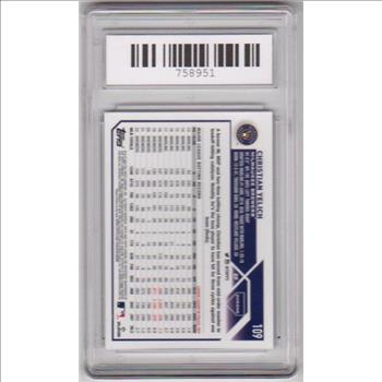 Graded Mint 9 - Christian Yelich 2023 Topps Chrome #109 Card