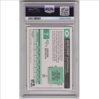 Graded PSA Gem Mint 10 - John Elway 2017 Panini Classics #157 Card