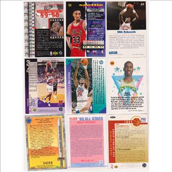 Basketball Card Collection w/ Michael Jordan, Scottie Pippen + More