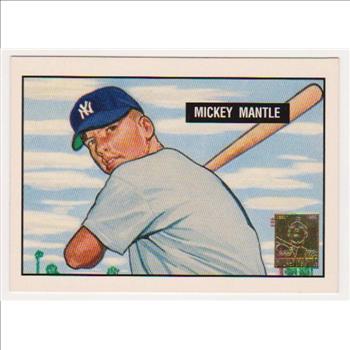 Mickey Mantle 1951 Bowman #253 Commemorative Card - 1996 Topps #1 of 19 Insert Card