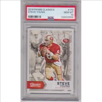 Graded PSA Gem Mint 10 - Steve Young 2016 Panini Classics #173 Card
