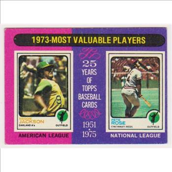 1975 Topps Reggie Jackson/Pete Rose #211 Card