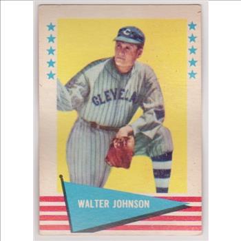 1961 Fleer Walter Johnson #49 Card - HOF'er