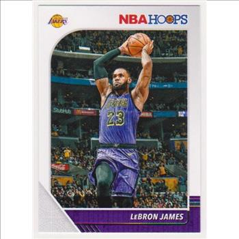 Lebron James 2019-20 Hoops #87 Card