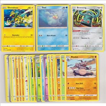 25 Different Pokemon Trading Cards w/ Electabuzz + More`