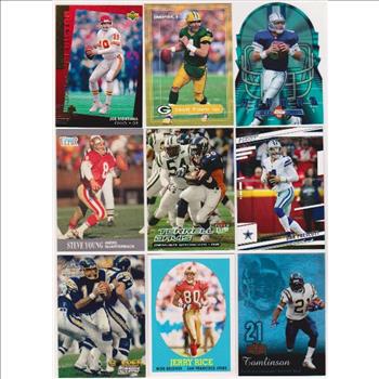 Football Card Collection 1991-2022 w/ Joe Montana, Brett Favre + More