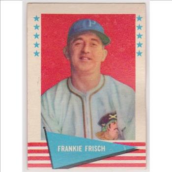 1961 Fleer Frankie Frisch #30 Card - HOF'er