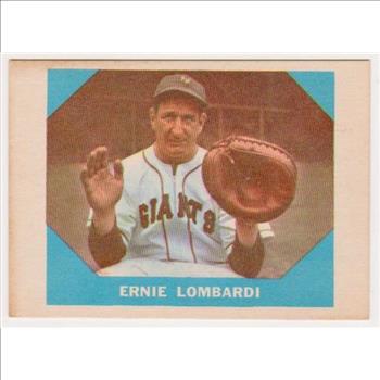 1960 Fleer Ernie Lombardi #17 Card - HOF'er
