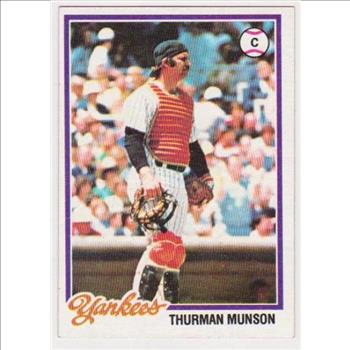 1978 Topps Thurman Munson #60 Card