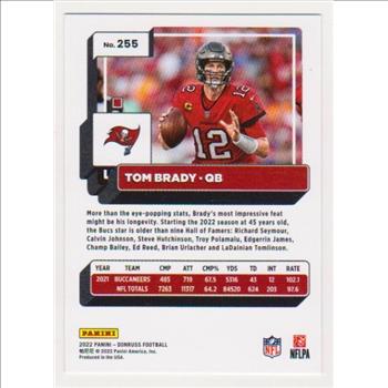 Tom Brady 2022 Donruss #255 Card