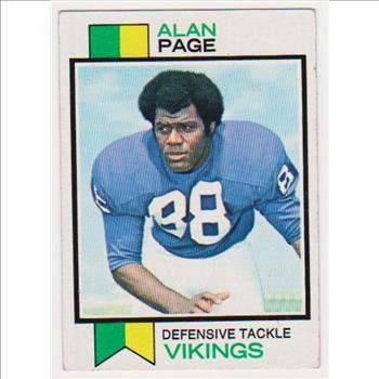 1973 Topps Alan Page #30 Card - HOF'er