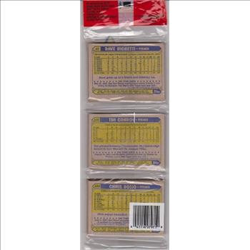 1987 Topps Baseball 49 Card Rack Pack w/ Dave Winfield On Front