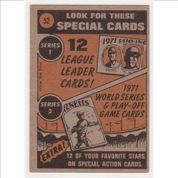 1972 Topps Harmon Killebrew #52 Card - HOF'er