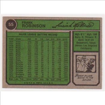 1974 Topps Frank Robinson #55 Card - HOF'er