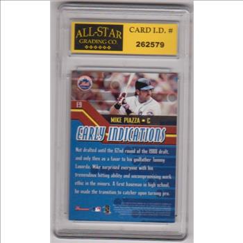 Graded 10 - Mike Piazza 2000 Bowman Early Indications #E9 Insert Card