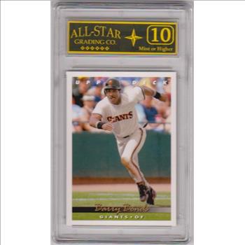 Graded 10 - Barry Bonds 1993 Upper Deck #567 Card
