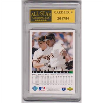Graded 10 - Barry Bonds 1993 Upper Deck #567 Card