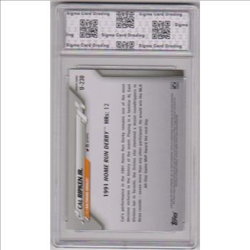 Graded Sigma Mint 8.5 - Cal Ripken Jr. 2020 Topps Update #U-230 Card