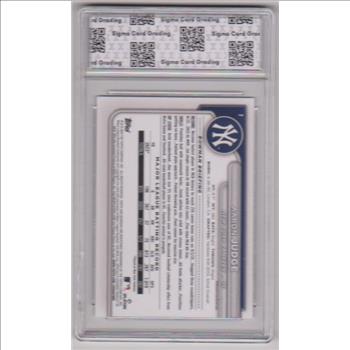 Graded Sigma Mint+ 9.5 - Aaron Judge 2024 Bowman #7 Card