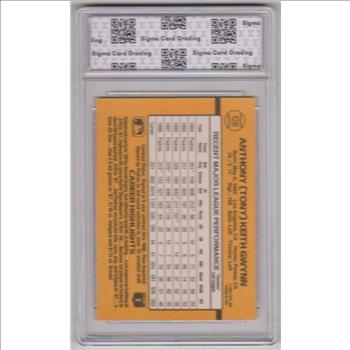 Graded Sigma Mint 9 - Tony Gwynn 1989 Donruss #128 Card