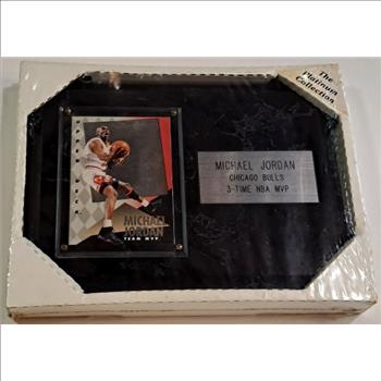 Sealed - Michael Jordan 1993-94 Upper Deck Team MVP Hologram On Plaque - 3-Time NBA MVP