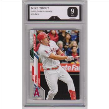 Graded Sigma Mint 9 - Mike Trout 2020 Topps Update #U-243 Card
