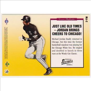 1994 Upper Deck Michael Jordan Season Highlights Jumbo #MJ-2 Card