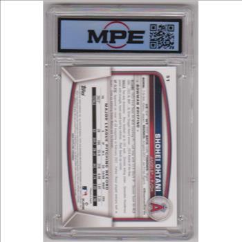 Graded MPE Gem Mint 10 - Shohei Ohtani 2023 Bowman #51 Card