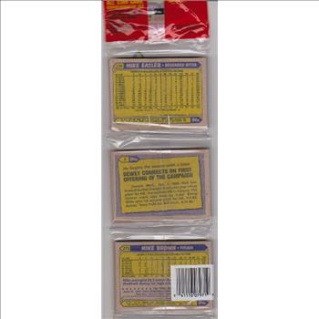 1987 Topps Baseball 49 Card Rack Pack w/ Wally Joyner On Front