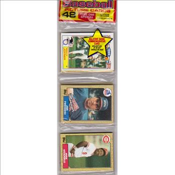 1987 Topps Baseball 49 Card Rack Pack w/ Wally Joyner On Front