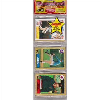 1987 Topps Baseball 49 Card Rack Pack w/ Keith Hernandez On Front