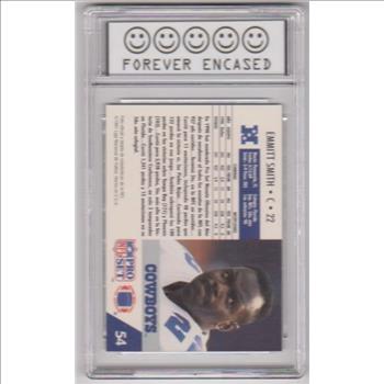 Labeled Mint 9 - Emmitt Smith 1991 Pro Set Spanish #54 Card