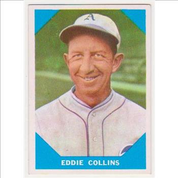 1960 Fleer Eddie Collins #20 Card - HOF'er