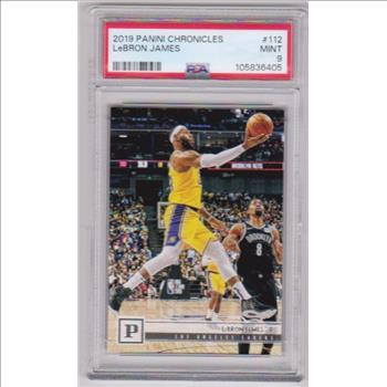 Graded PSA Mint 9 - Lebron James 2019-20 Panini Chronicles Panini #112 Card