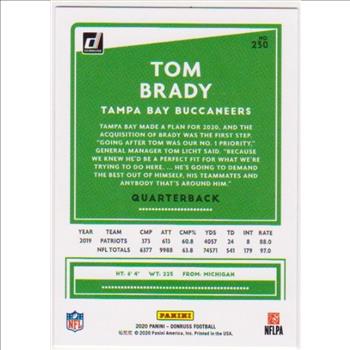 Tom Brady 2020 Donruss #230 Card