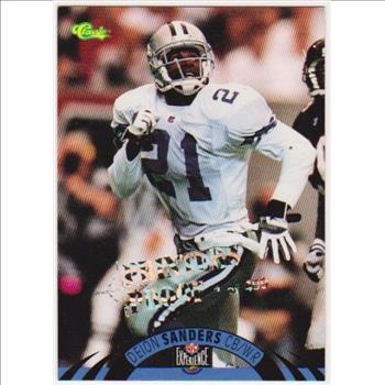 Only 499 Exist - Deion Sanders 1996 Classic NFL Experience Printers Proof #80 Insert Card