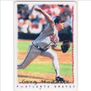 1995 Topps Greg Maddux #295 Porcelain Card