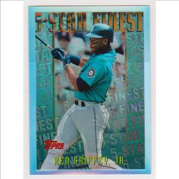 REFRACTOR - Ken Griffey Jr. 1996 Topps Mystery Finest #M25 - Tough Pull From Packs