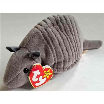 1995 Ty Beanie Baby TANK THE ARMADILLO - With Original Tags Attached